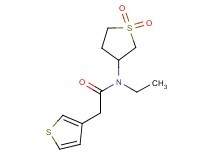 N-(1,1-dioxidotetrahydro-3-thienyl)-N-ethyl-2-(3-thienyl)acetamide