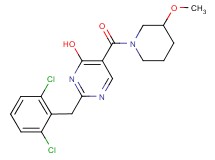2-(2,6-dichlorobenzyl)-5-[(3-methoxypiperidin-1-yl)carbonyl]pyrimidin-4-ol