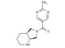 (4aS*,7aS*)-6-[(2-methylpyrimidin-5-yl)carbonyl]octahydro-1H-pyrrolo[3,4-b]pyridine