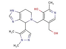 4-{[4-(1,5-dimethyl-1H-pyrazol-4-yl)-1,4,6,7-tetrahydro-5H-imidazo[4,5-c]pyridin-5-yl]methyl}-5-(hydroxymethyl)-2-methylpyridin-3-ol