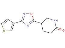 5-[3-(3-thienyl)-1,2,4-oxadiazol-5-yl]-2-piperidinone