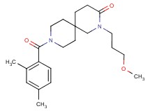 9-(2,4-dimethylbenzoyl)-2-(3-methoxypropyl)-2,9-diazaspiro[5.5]undecan-3-one