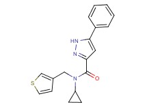 N-cyclopropyl-5-phenyl-N-(3-thienylmethyl)-1H-pyrazole-3-carboxamide