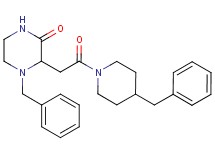 4-benzyl-3-[2-(4-benzyl-1-piperidinyl)-2-oxoethyl]-2-piperazinone