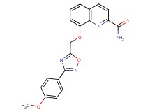 8-{[3-(4-methoxyphenyl)-1,2,4-oxadiazol-5-yl]methoxy}-2-quinolinecarboxamide