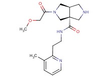 (3aR*,6aR*)-2-(methoxyacetyl)-N-[2-(3-methylpyridin-2-yl)ethyl]hexahydropyrrolo[3,4-c]pyrrole-3a(1H)-carboxamide