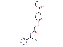 2-(4-propionylphenoxy)-N-[1-(1H-tetrazol-5-yl)ethyl]acetamide