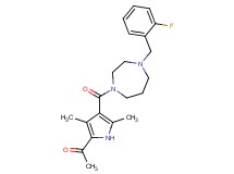 1-(4-{[4-(2-fluorobenzyl)-1,4-diazepan-1-yl]carbonyl}-3,5-dimethyl-1H-pyrrol-2-yl)ethanone
