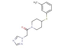 4-[(3-methylphenyl)thio]-1-(1H-1,2,4-triazol-1-ylacetyl)piperidine