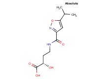 (2S)-2-hydroxy-4-{[(5-isopropyl-3-isoxazolyl)carbonyl]amino}butanoic acid