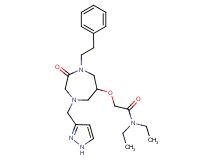 N,N-diethyl-2-{[2-oxo-1-(2-phenylethyl)-4-(1H-pyrazol-3-ylmethyl)-1,4-diazepan-6-yl]oxy}acetamide