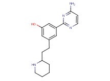 3-(4-aminopyrimidin-2-yl)-5-(2-piperidin-2-ylethyl)phenol