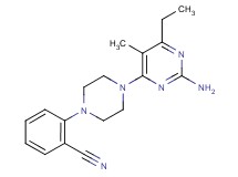 2-[4-(2-amino-6-ethyl-5-methylpyrimidin-4-yl)piperazin-1-yl]benzonitrile