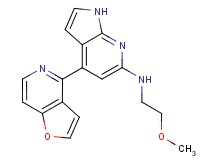 4-furo[3,2-c]pyridin-4-yl-N-(2-methoxyethyl)-1H-pyrrolo[2,3-b]pyridin-6-amine