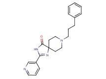 8-(3-phenylpropyl)-2-pyridin-3-yl-1,3,8-triazaspiro[4.5]dec-1-en-4-one