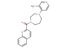 2-{[4-(3-methyl-4-pyridinyl)-1,4-diazepan-1-yl]carbonyl}quinoline