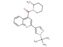 2-(1-tert-butyl-1H-pyrazol-4-yl)-4-[(2-methylpiperidin-1-yl)carbonyl]quinoline