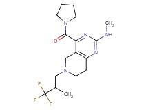 N-methyl-4-(1-pyrrolidinylcarbonyl)-6-(3,3,3-trifluoro-2-methylpropyl)-5,6,7,8-tetrahydropyrido[4,3-d]pyrimidin-2-amine