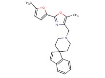 1'-{[5-methyl-2-(5-methyl-2-furyl)-1,3-oxazol-4-yl]methyl}spiro[indene-1,4'-piperidine]