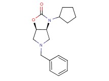 (3aS*,6aR*)-5-benzyl-3-cyclopentylhexahydro-2H-pyrrolo[3,4-d][1,3]oxazol-2-one