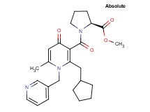 methyl 1-{[2-(cyclopentylmethyl)-6-methyl-4-oxo-1-(3-pyridinylmethyl)-1,4-dihydro-3-pyridinyl]carbonyl}-L-prolinate