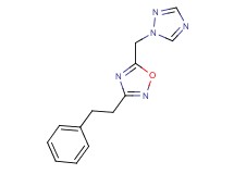 3-(2-phenylethyl)-5-(1H-1,2,4-triazol-1-ylmethyl)-1,2,4-oxadiazole