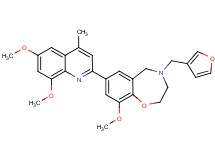 7-(6,8-dimethoxy-4-methyl-2-quinolinyl)-4-(3-furylmethyl)-9-methoxy-2,3,4,5-tetrahydro-1,4-benzoxazepine