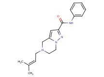 5-(3-methylbut-2-en-1-yl)-N-phenyl-4,5,6,7-tetrahydropyrazolo[1,5-a]pyrazine-2-carboxamide