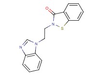 2-[2-(1H-benzimidazol-1-yl)ethyl]-1,2-benzisothiazol-3(2H)-one