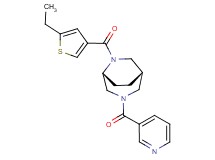 (1S*,5R*)-6-[(5-ethyl-3-thienyl)carbonyl]-3-(3-pyridinylcarbonyl)-3,6-diazabicyclo[3.2.2]nonane