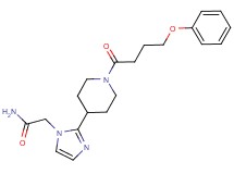 2-{2-[1-(4-phenoxybutanoyl)-4-piperidinyl]-1H-imidazol-1-yl}acetamide