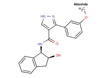 N-[(1R,2S)-2-hydroxy-2,3-dihydro-1H-inden-1-yl]-3-(3-methoxyphenyl)-1H-pyrazole-4-carboxamide