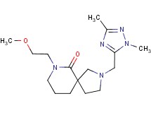 2-[(1,3-dimethyl-1H-1,2,4-triazol-5-yl)methyl]-7-(2-methoxyethyl)-2,7-diazaspiro[4.5]decan-6-one