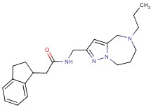 2-(2,3-dihydro-1H-inden-1-yl)-N-[(5-propyl-5,6,7,8-tetrahydro-4H-pyrazolo[1,5-a][1,4]diazepin-2-yl)methyl]acetamide