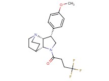 (3R*,3aR*,7aR*)-3-(4-methoxyphenyl)-1-(4,4,4-trifluorobutanoyl)octahydro-4,7-ethanopyrrolo[3,2-b]pyridine