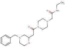 2-{4-[(4-benzyl-2-morpholinyl)acetyl]-1-piperazinyl}-N-ethylacetamide