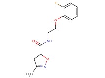 N-[2-(2-fluorophenoxy)ethyl]-3-methyl-4,5-dihydroisoxazole-5-carboxamide