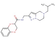 N-[(5-isobutyl-4,5,6,7-tetrahydropyrazolo[1,5-a]pyrazin-2-yl)methyl]-2,3-dihydro-1,4-benzodioxine-2-carboxamide