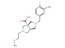(3aS*,6aS*)-2-(4-fluoro-3-methylbenzyl)-5-(2-methoxyethyl)hexahydropyrrolo[3,4-c]pyrrole-3a(1H)-carboxylic acid