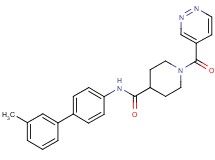 N-(3'-methylbiphenyl-4-yl)-1-(pyridazin-4-ylcarbonyl)piperidine-4-carboxamide