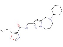 N-[(5-cyclohexyl-5,6,7,8-tetrahydro-4H-pyrazolo[1,5-a][1,4]diazepin-2-yl)methyl]-5-ethyl-1,3-oxazole-4-carboxamide