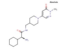 (2S)-2-amino-2-cyclohexyl-N-{[1-(1-methyl-6-oxo-1,6-dihydro-4-pyridazinyl)-4-piperidinyl]methyl}acetamide hydrochloride