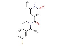 6-ethyl-4-[(7-fluoro-1-methyl-3,4-dihydroisoquinolin-2(1H)-yl)carbonyl]pyridin-2(1H)-one