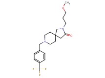 2-(3-methoxypropyl)-8-[4-(trifluoromethyl)benzyl]-2,8-diazaspiro[4.5]decan-3-one