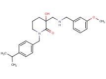 3-hydroxy-1-(4-isopropylbenzyl)-3-{[(3-methoxybenzyl)amino]methyl}piperidin-2-one