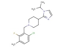 1-(6-chloro-2-fluoro-3-methylbenzyl)-4-(1-isopropyl-1H-imidazol-2-yl)piperidine