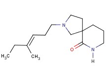 2-[(3E)-4-methyl-3-hexen-1-yl]-2,7-diazaspiro[4.5]decan-6-one