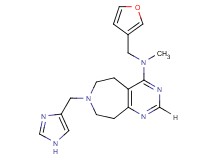 N-(3-furylmethyl)-7-(1H-imidazol-4-ylmethyl)-N-methyl-6,7,8,9-tetrahydro-5H-pyrimido[4,5-d]azepin-4-amine