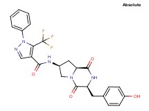 N-[(3S,7S,8aS)-3-(4-hydroxybenzyl)-1,4-dioxooctahydropyrrolo[1,2-a]pyrazin-7-yl]-1-phenyl-5-(trifluoromethyl)-1H-pyrazole-4-carboxamide