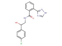 N-[2-(4-chlorophenyl)-2-hydroxyethyl]-2-(1H-1,2,4-triazol-3-yl)benzamide